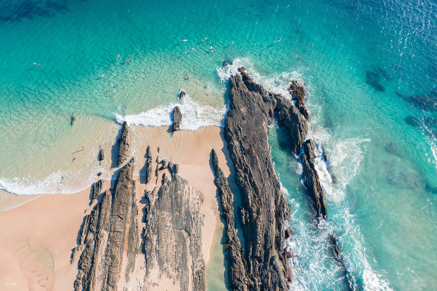 Hands Of God, an aerial photograph of Snapper Rocks, Gold Coast