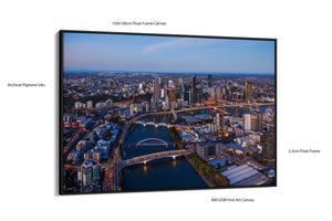 Brisbane City Artwork Aerial Print