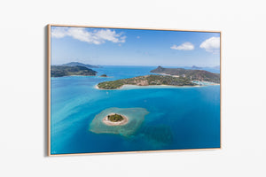Hamilton Island Canvas Print Float Frame