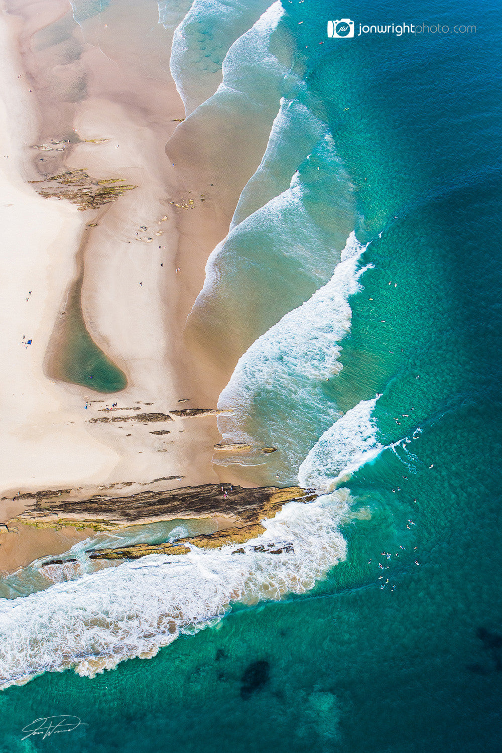 Snapper Rocks Aerial Art Gold Coast
