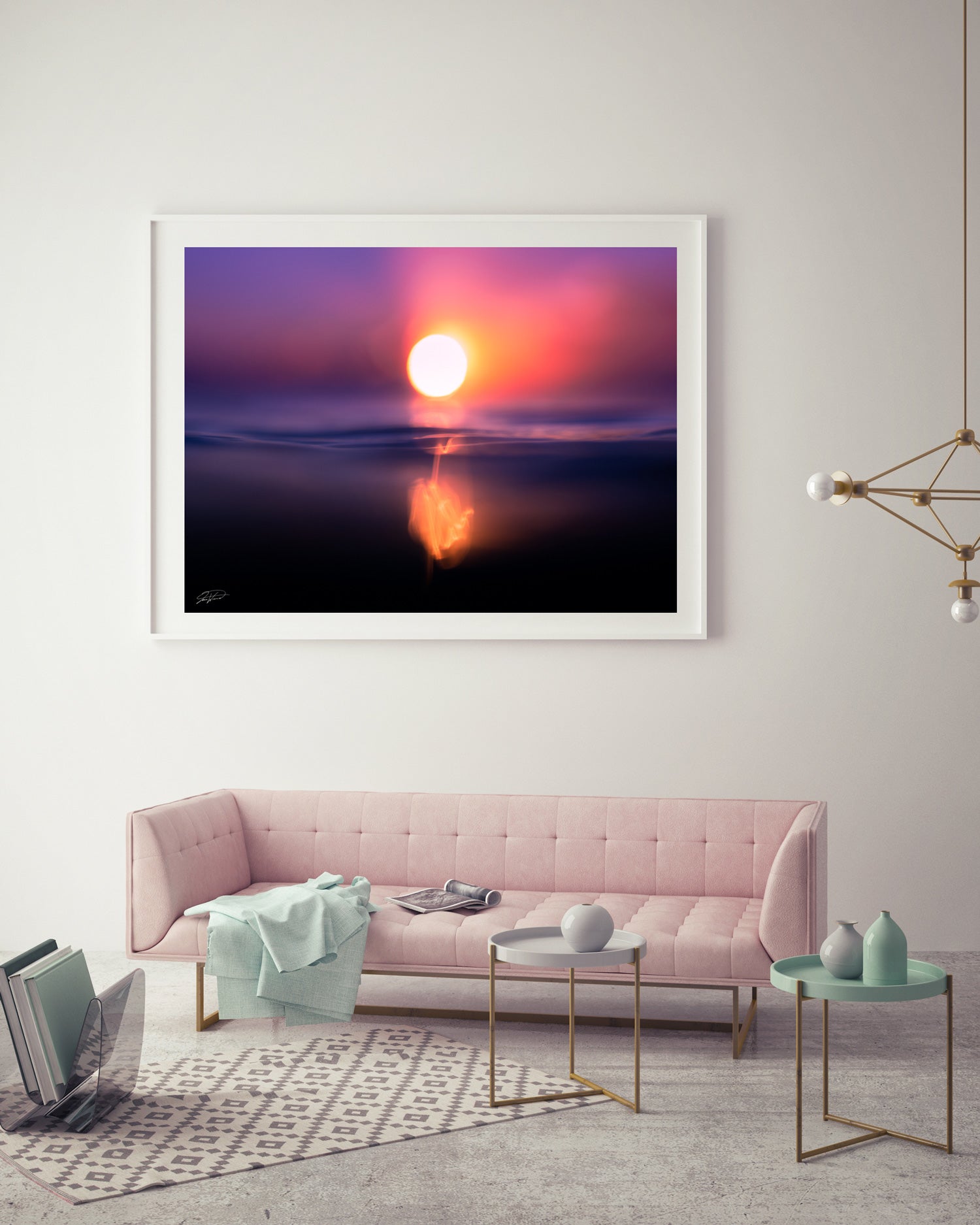 Sunrise over the Ocean - Abstract Print