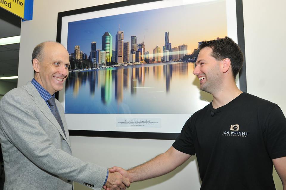 Donating Artwork to the Princess Alexandra Hospital in Brisbane