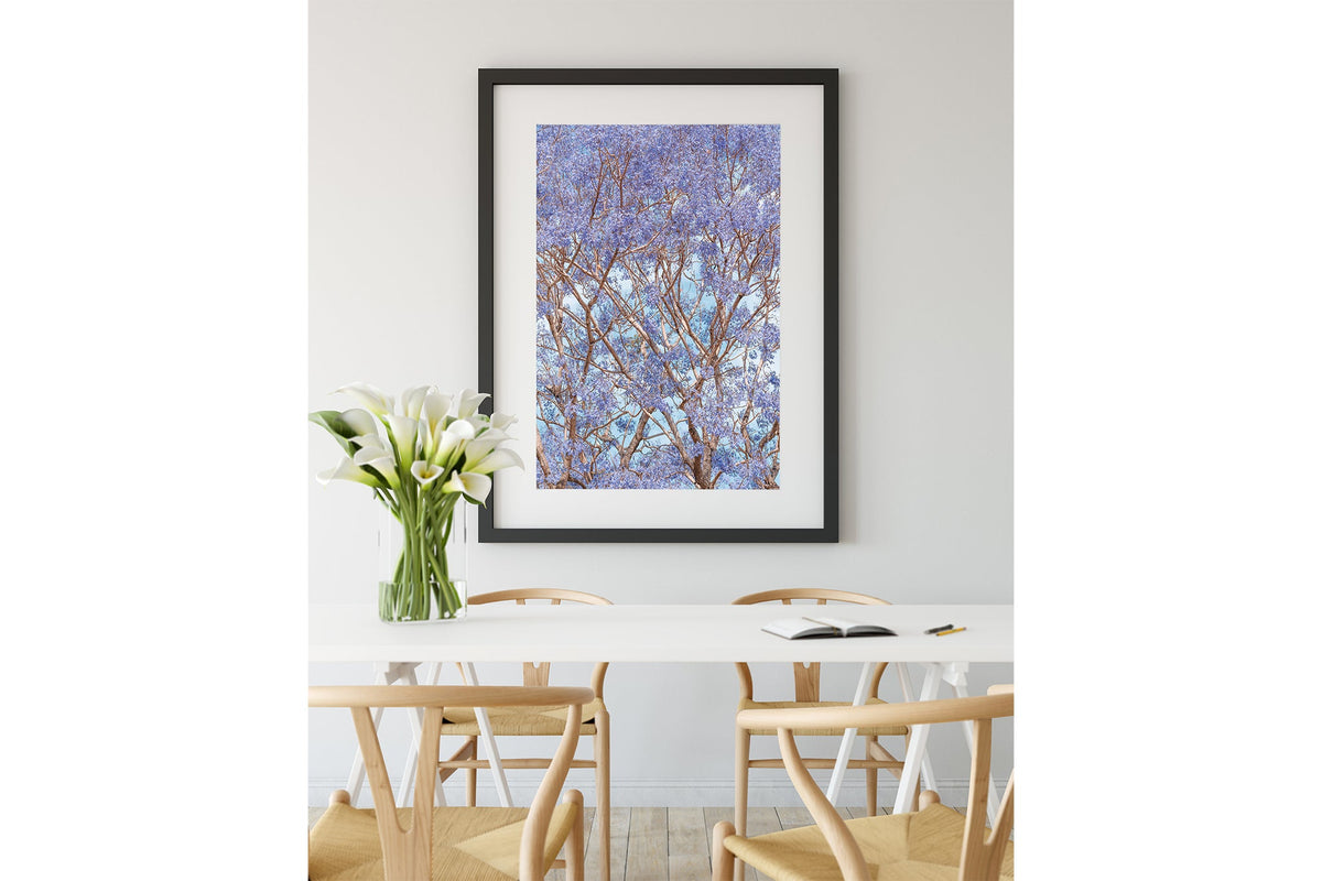 Trumpet Bloom - Black Framed Print