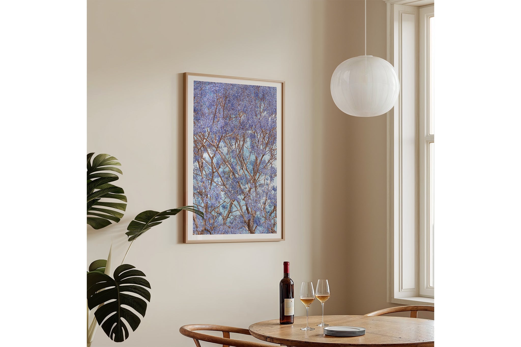 Trumpet Bloom - Oak Frame Insitu