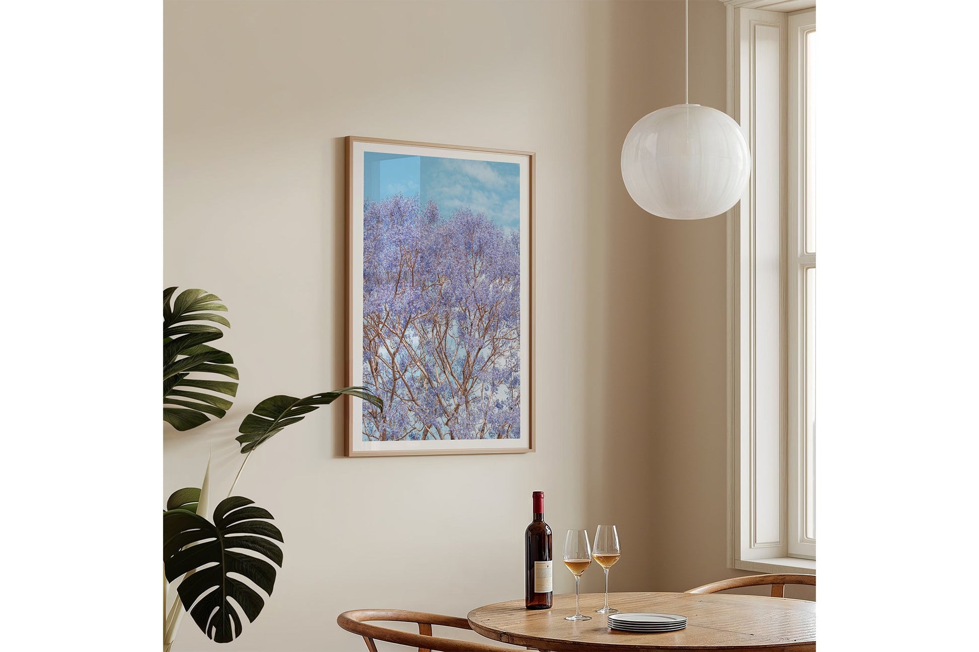 Jacaranda Dreams - Oak Frame Insitu