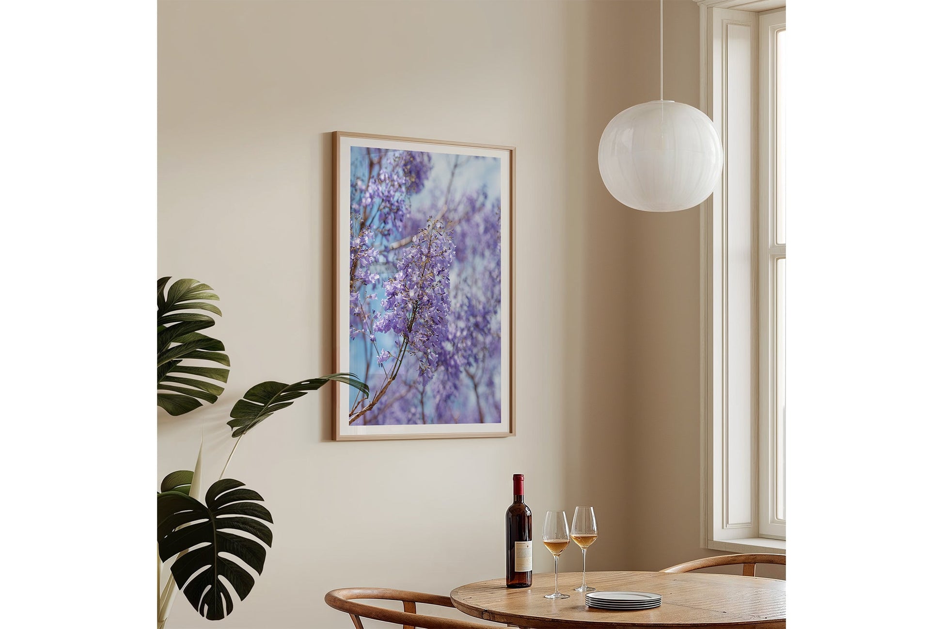 Lilac Sky - Oak Frame Insitu