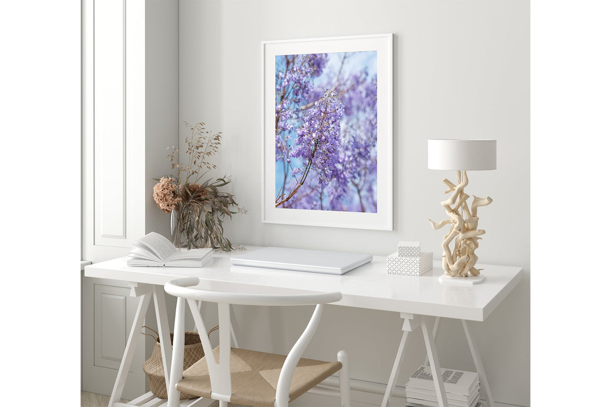 Lilac Sky - White Frame Coastal