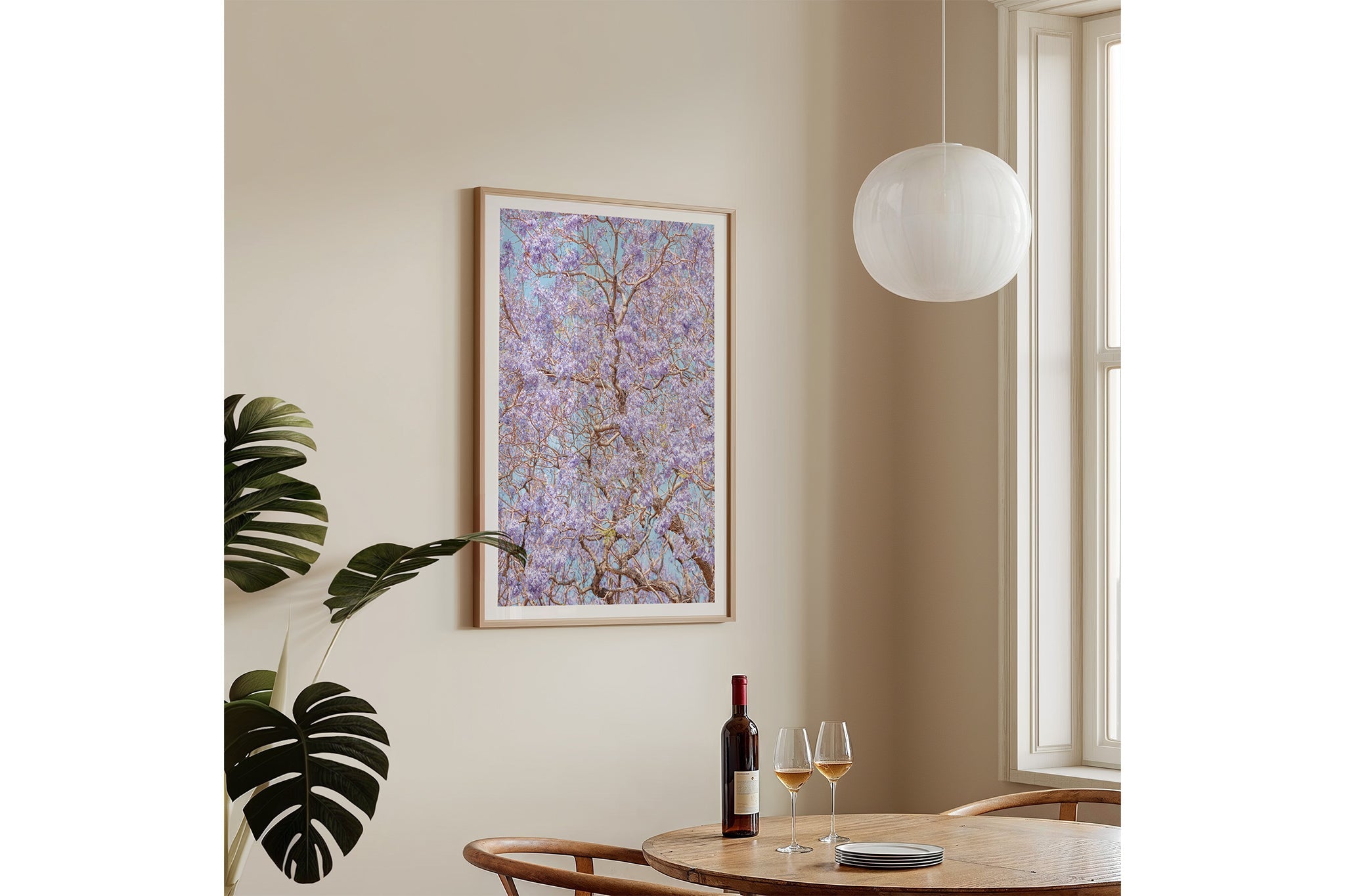 Violet Veil - Oak Frame Insitu