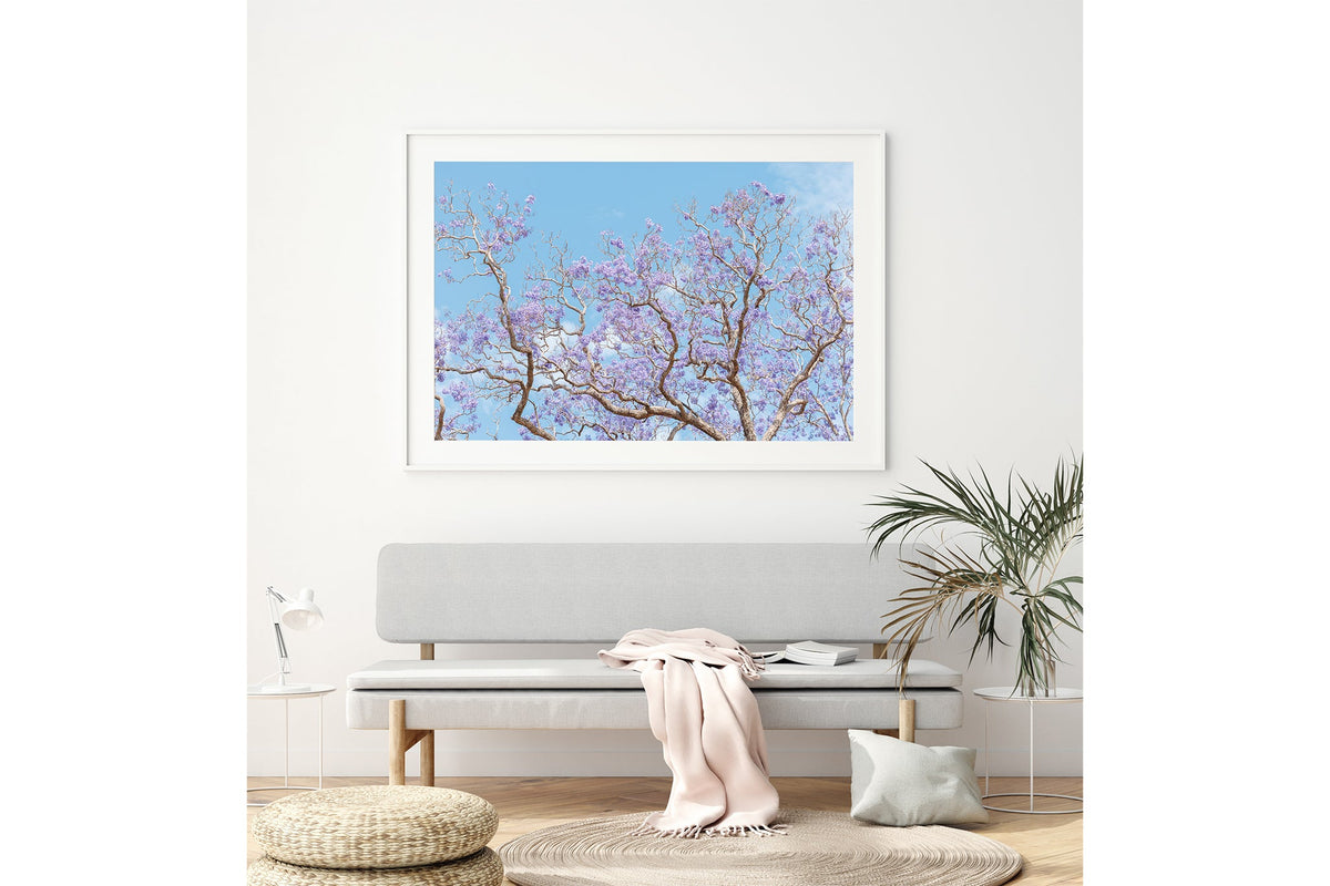 Soft Bloom - Bench Seat White Frame