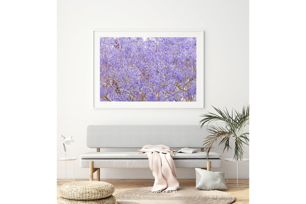 Purple Haze - Bench Seat White Frame