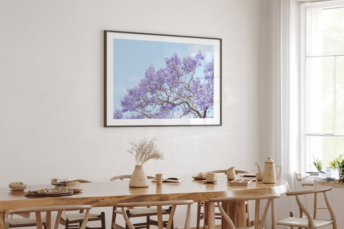 Blossom Study - Black Frame Oak Table