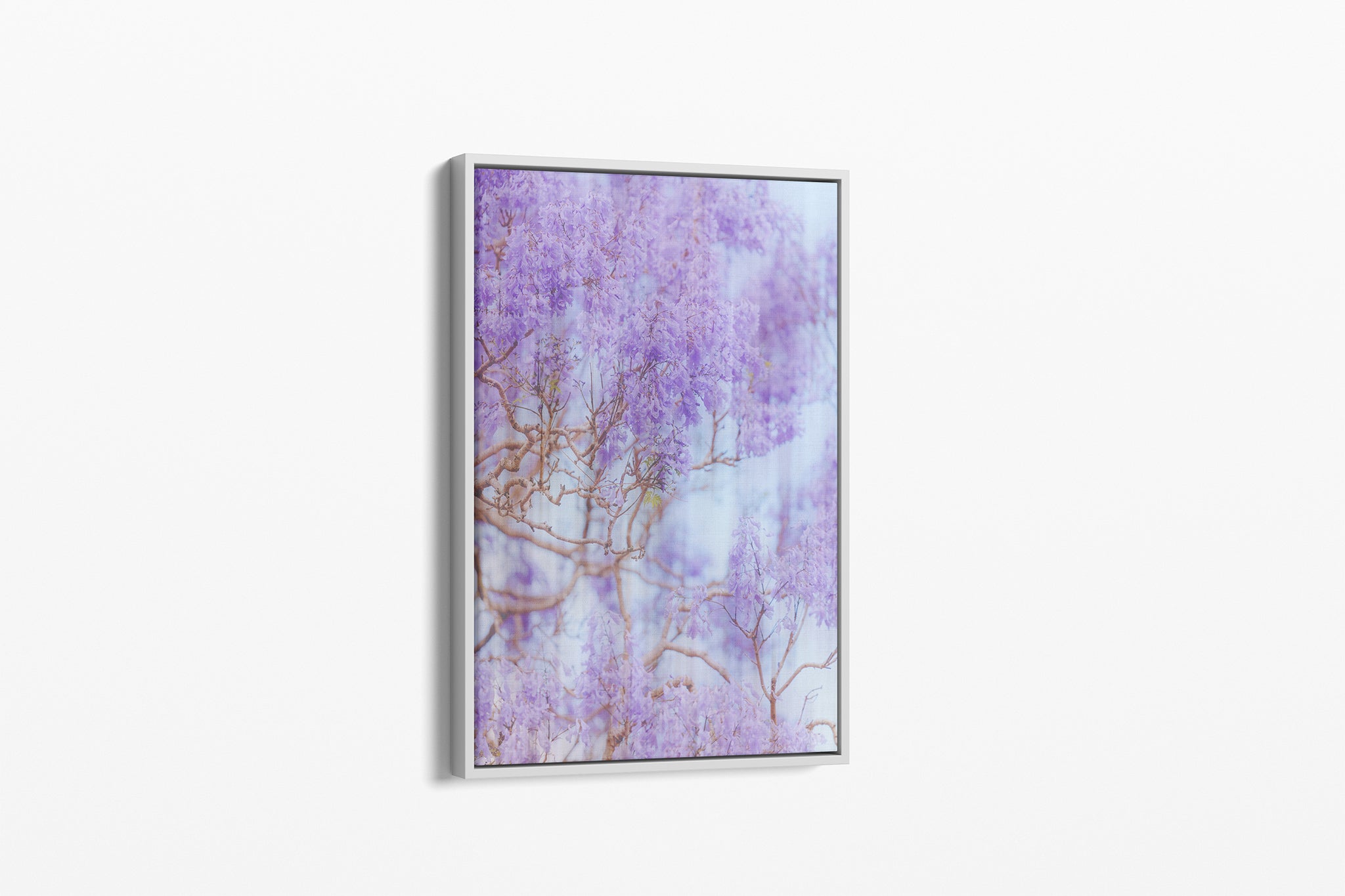 The Lavender Dream print shown as a white float-frame canvas.