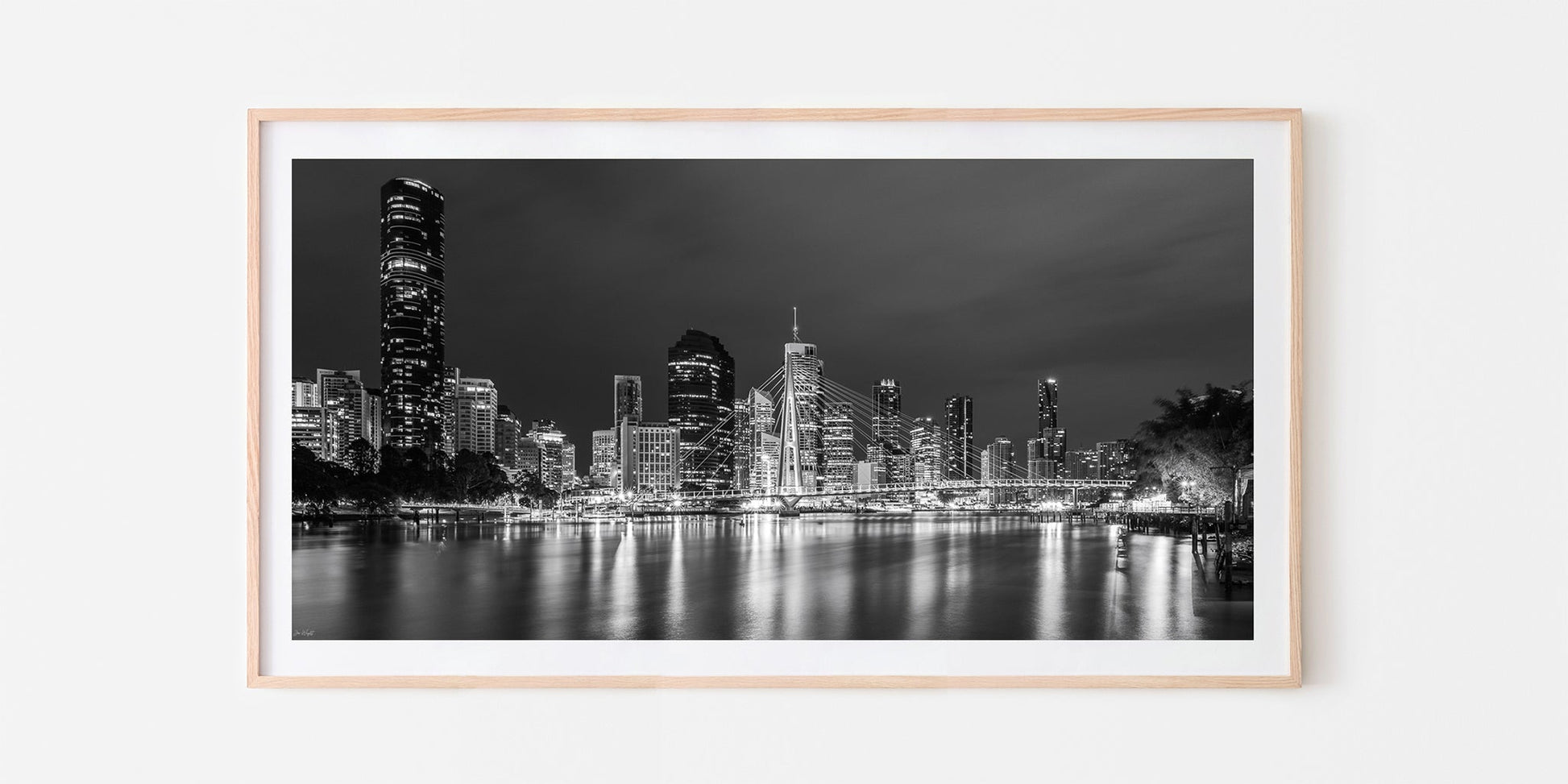 River City Nights - Oak Frame