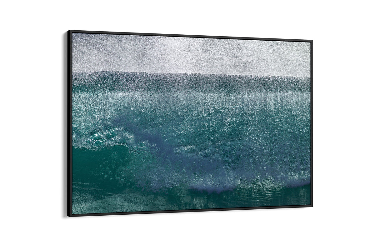 Jade Veil print shown as a canvas in a black float frame.