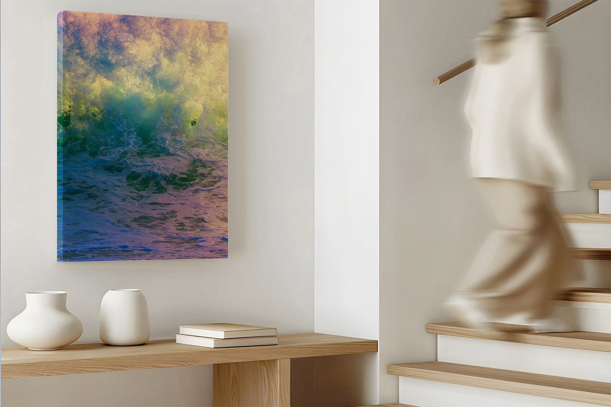 Happy Face print shown as a canvas print.