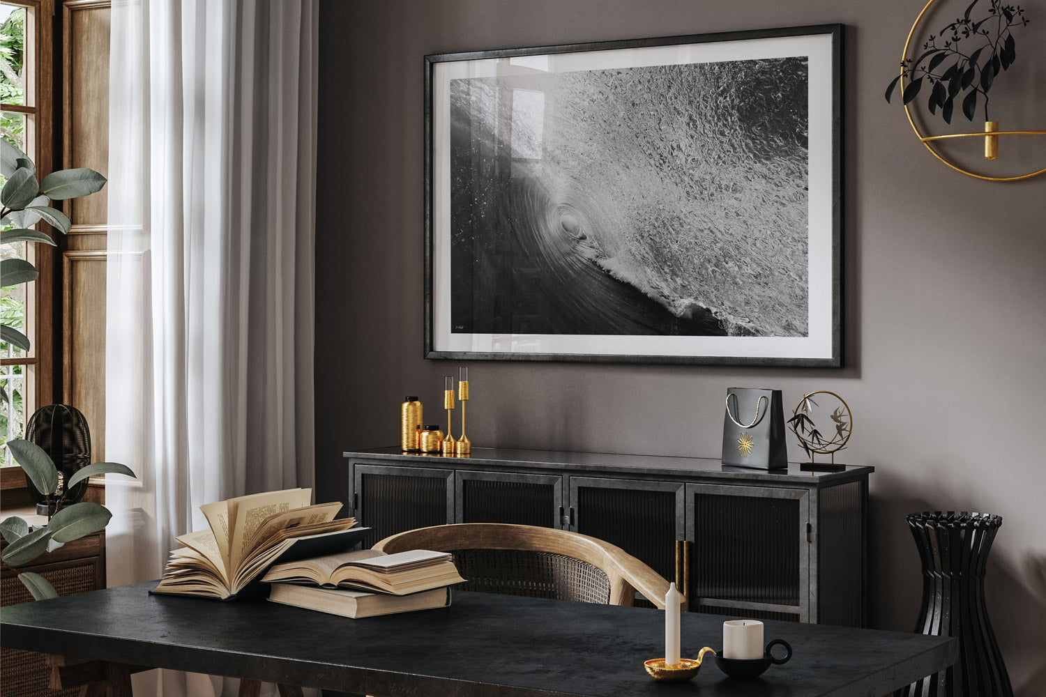 Portal Black & White | Surf Art Colleciton