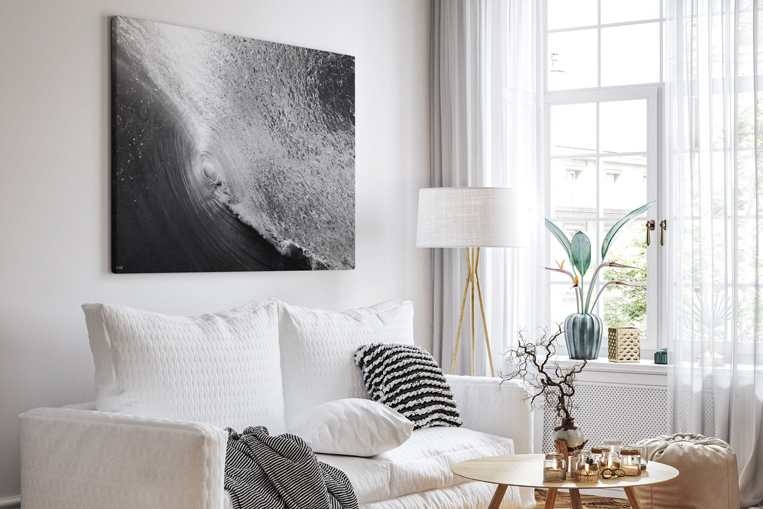 Portal Black & White | Surf Art Colleciton