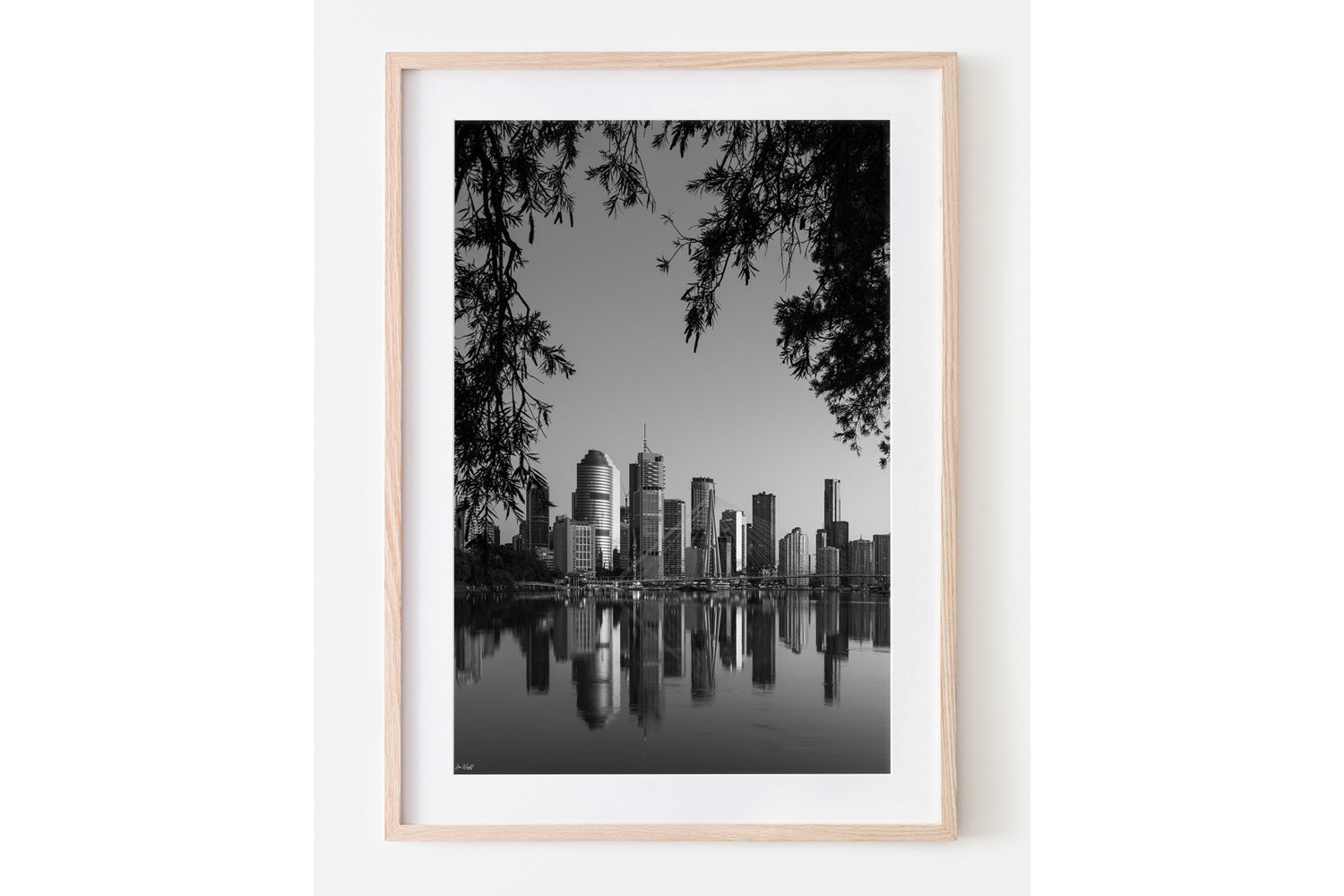 Twilight Of Brisbane B&W - Brisbane City, Australia