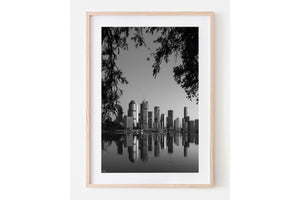 Twilight Of Brisbane B&W - Brisbane City, Australia