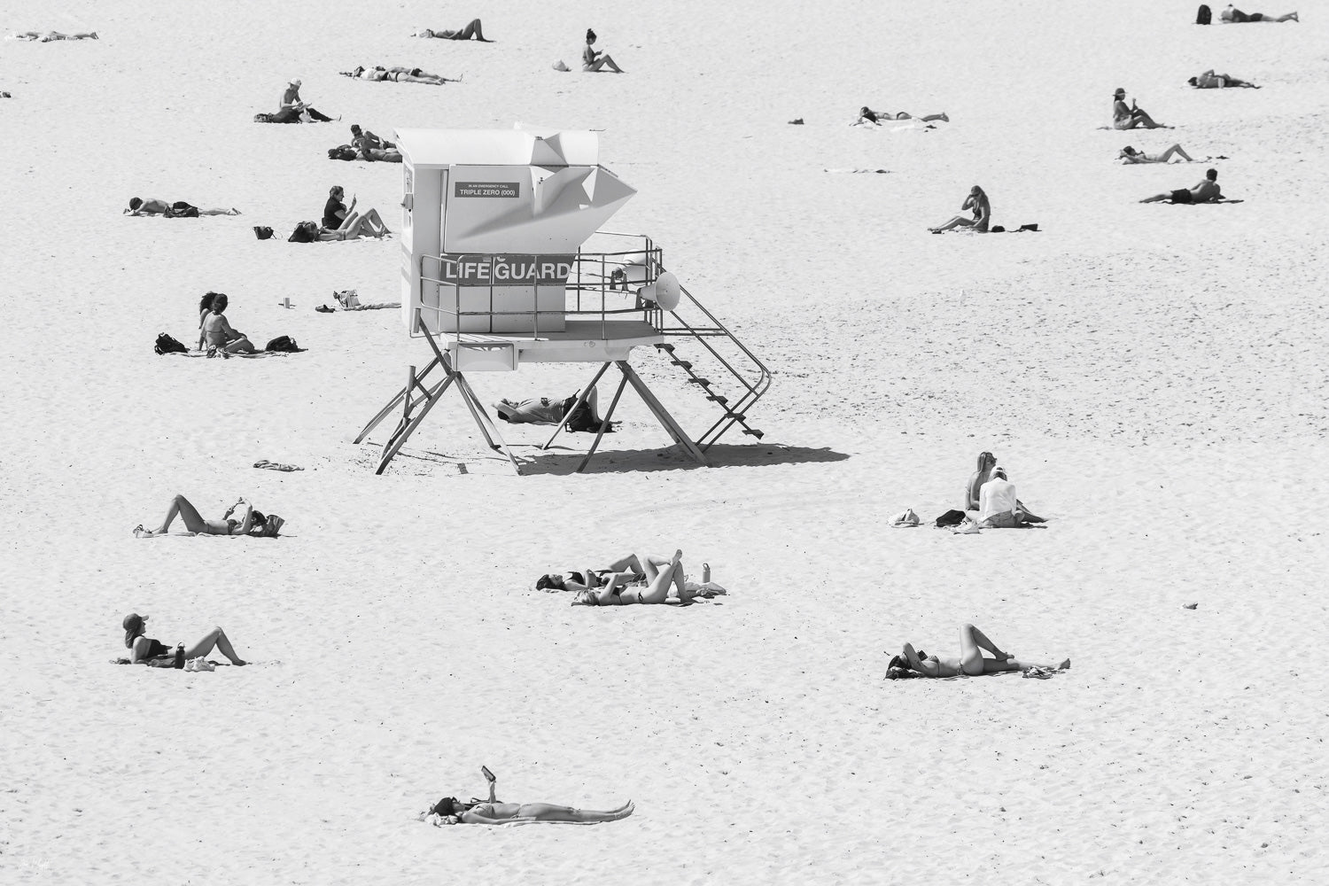 Bondi Beach Black and white image