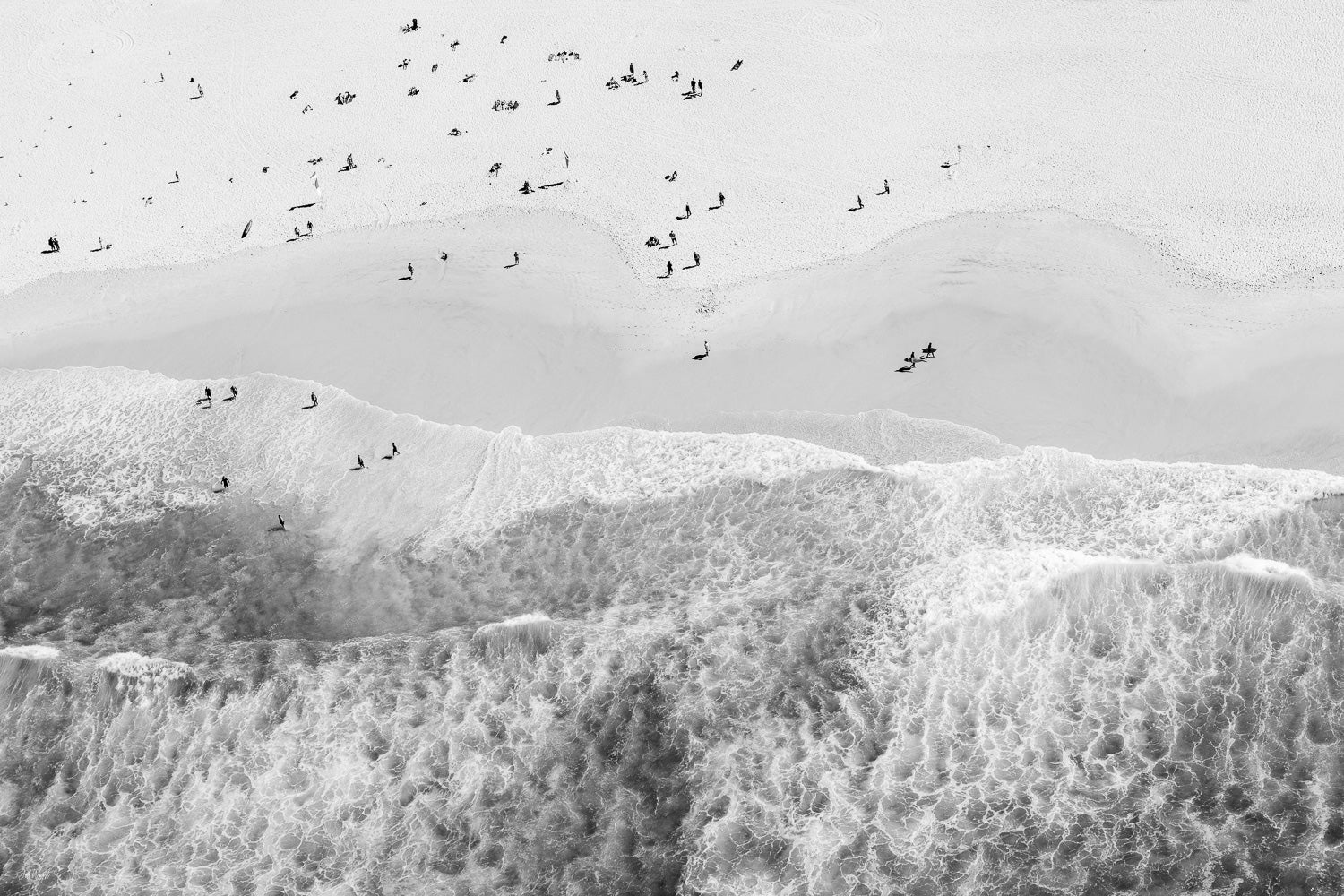 Bondi Beach Wave Form BW - Sydney NSW, Australia
