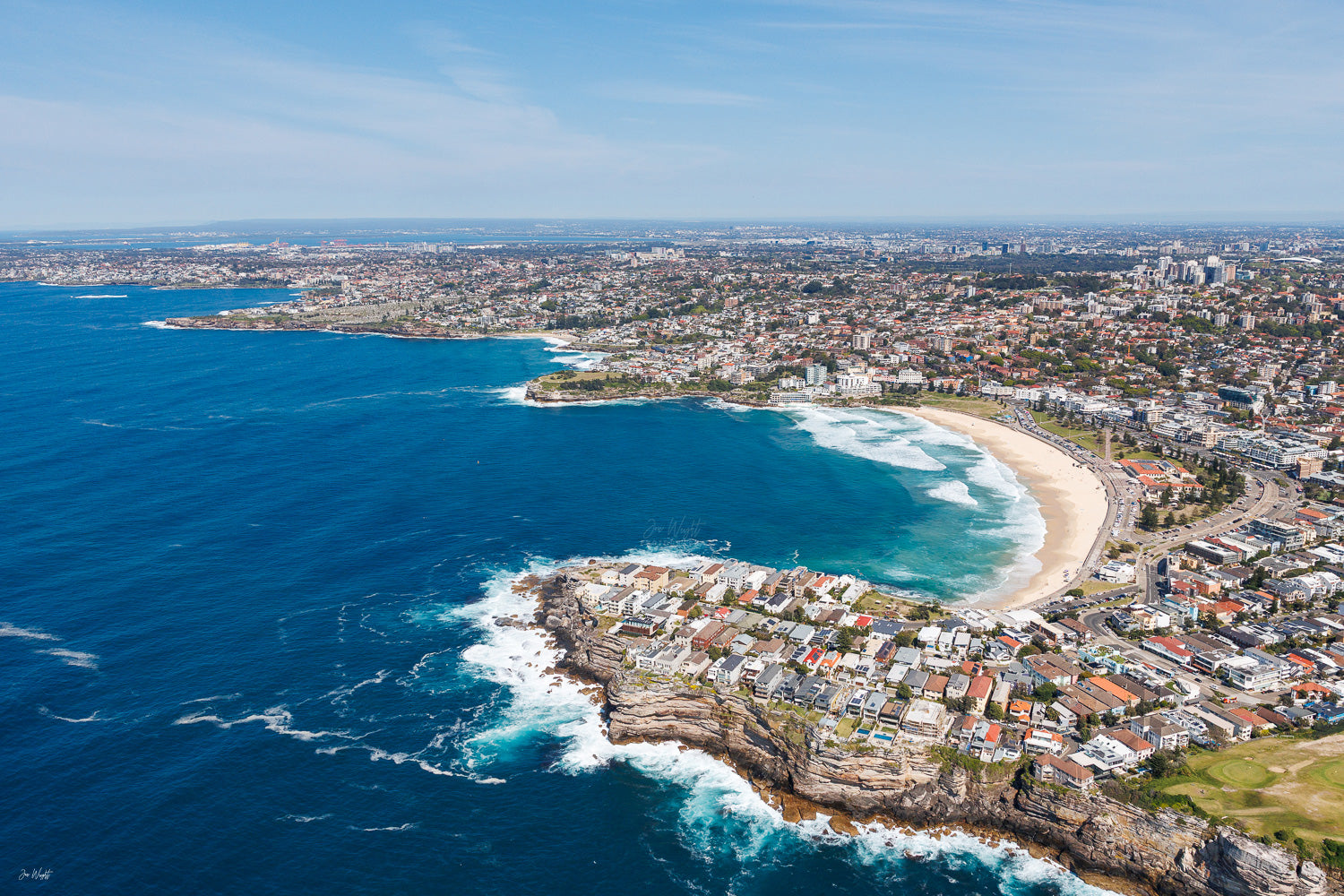 Bondi To Bronte Aerial - Sydney NSW, Australia