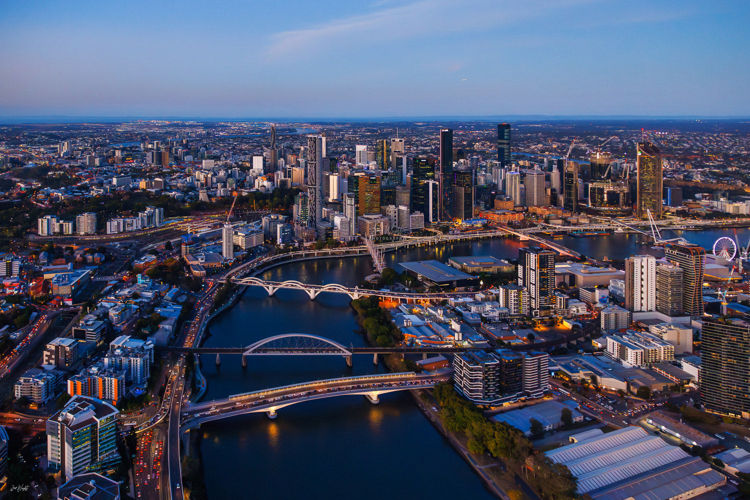 Brisbane City Aerial Print
