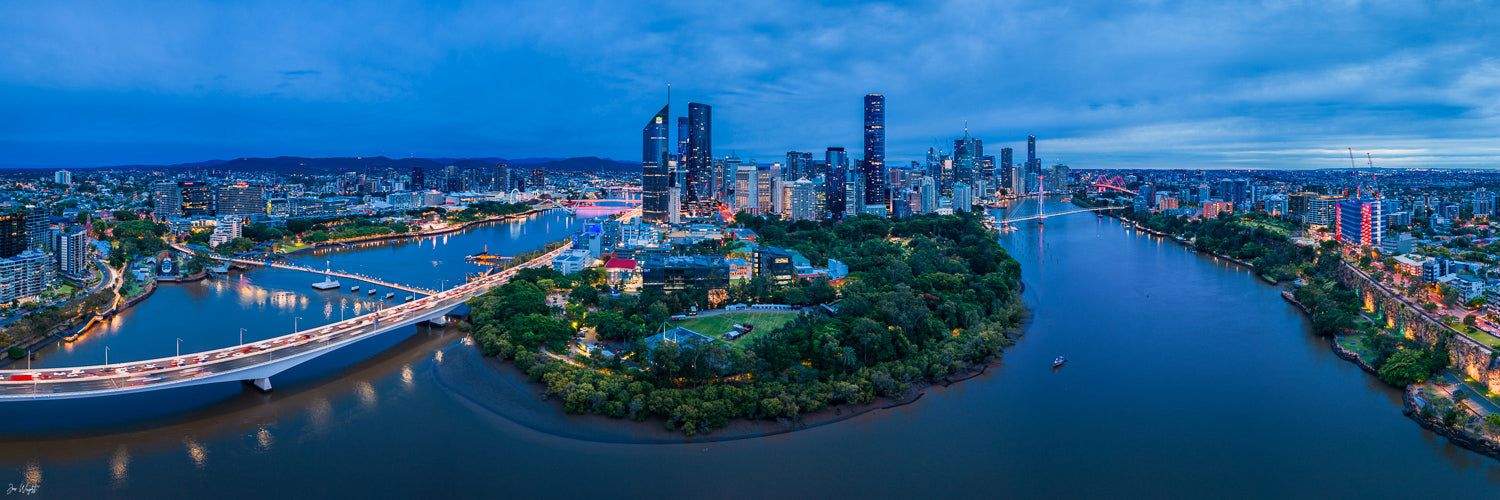 Brisbane City Aerial Print