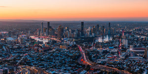 Brisbane Aerial Print #6 - Brisbane City, Australia