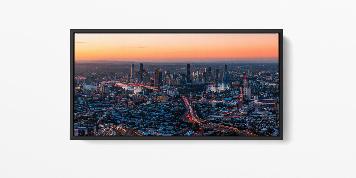 Brisbane Aerial Print #6 - Brisbane City, Australia