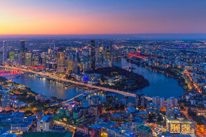 Brisbane Aerial Print #5 - Brisbane City, Australia