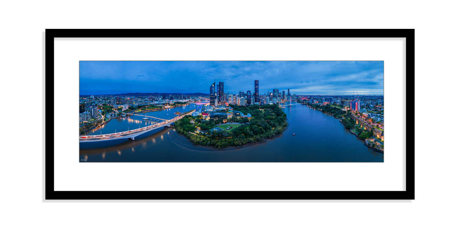 Brisbane City Aerial Print
