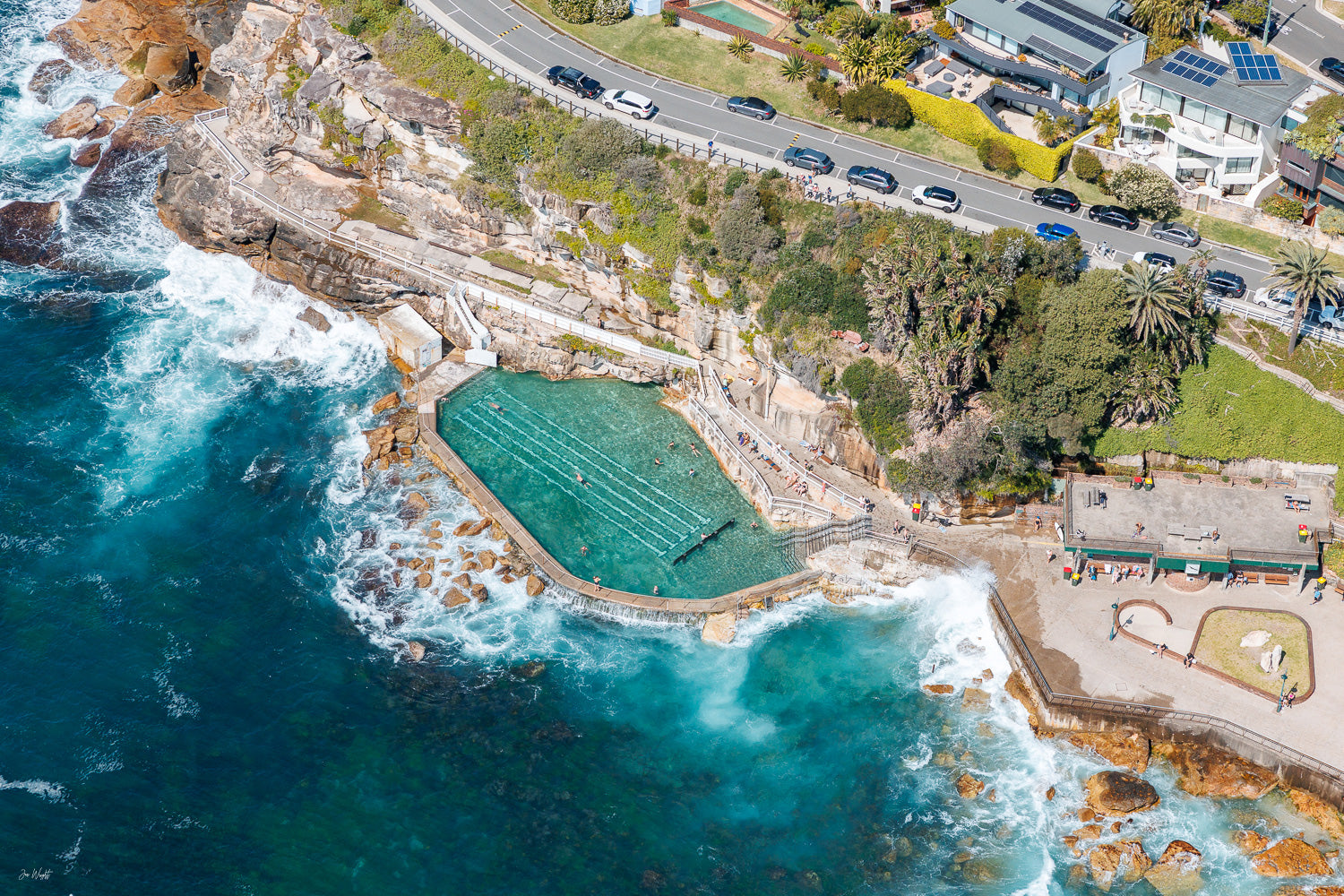 Bronte Pool Bronte Pool Aerial III | Art Prints Sydney Australia - Jon Wright ...