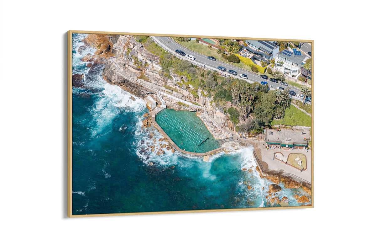 Bronte Pool Sign Bronte Pool Aerial III | Art Prints Sydney Australia – Jon Wright ...