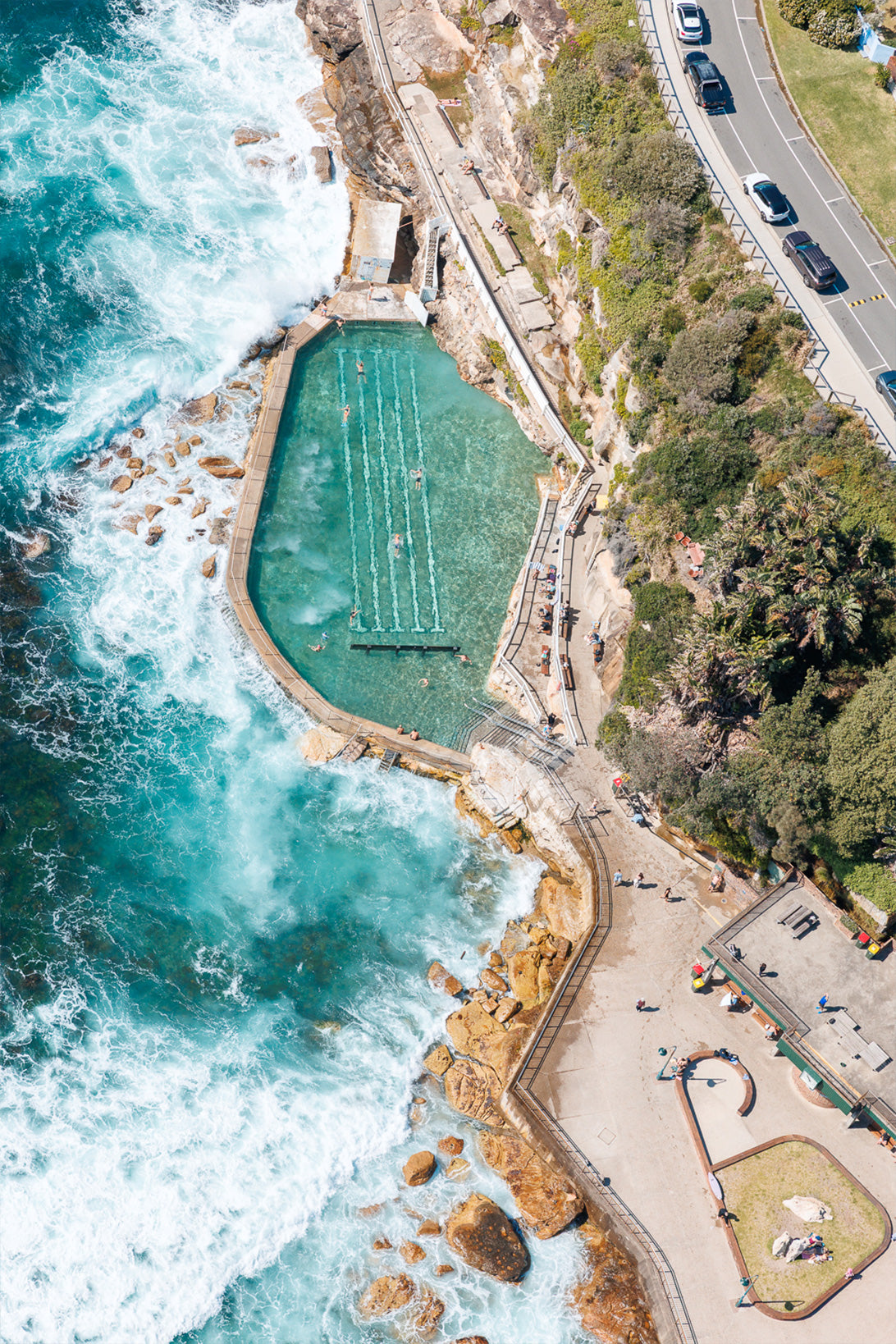 Bronte Pool Aerial II - Sydney, NSW Australia