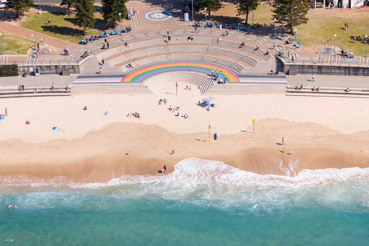 Coogee Beach Rainbow Aerial I - Sydney NSW, Australia