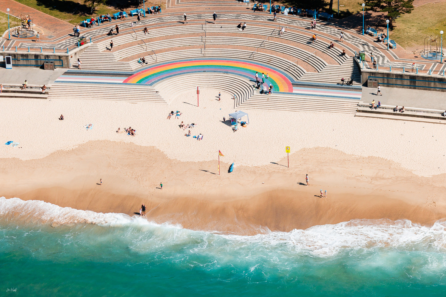 Coogee Beach Rainbow Aerial II - Sydney NSW, Australia
