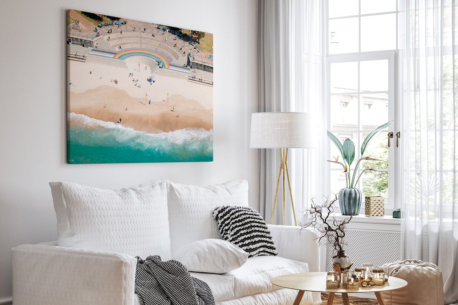 Coogee Beach Rainbow Aerial II - Sydney NSW, Australia