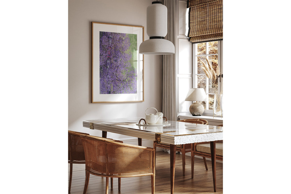 Bloom Boulevard - Oak Frame Portrait Print