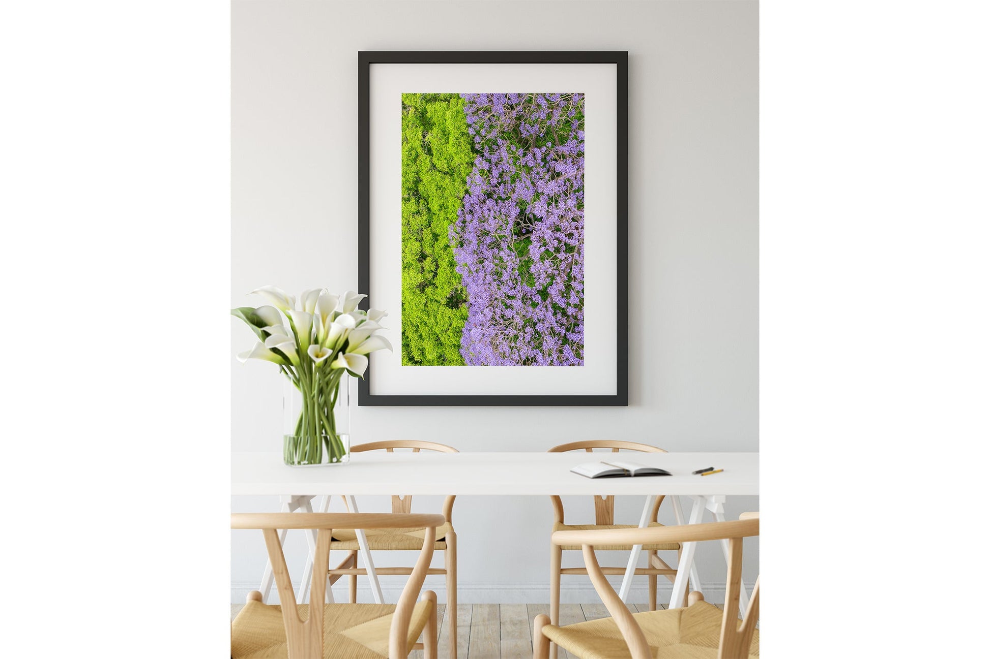 Canopy Contrast - Black Framed Print