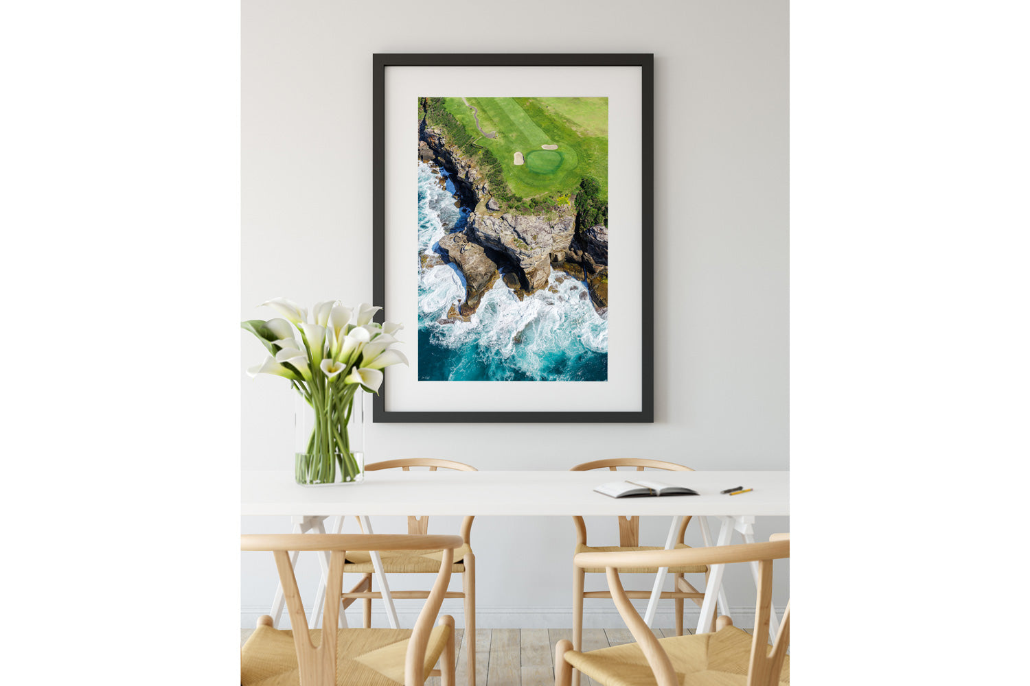 Coastal Golf Course Art Print