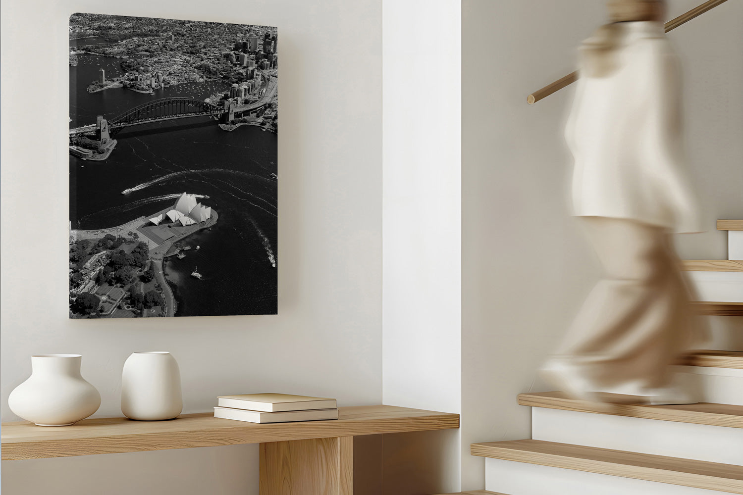 Sydney Harbour Aerial Print Of Opera House Canvas