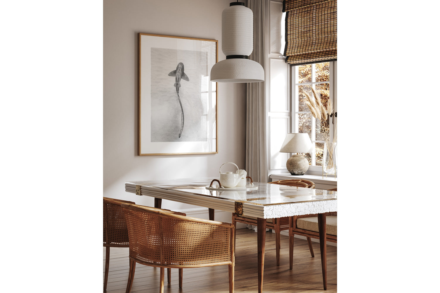 Leopard Shark BW | Wildlife Collection