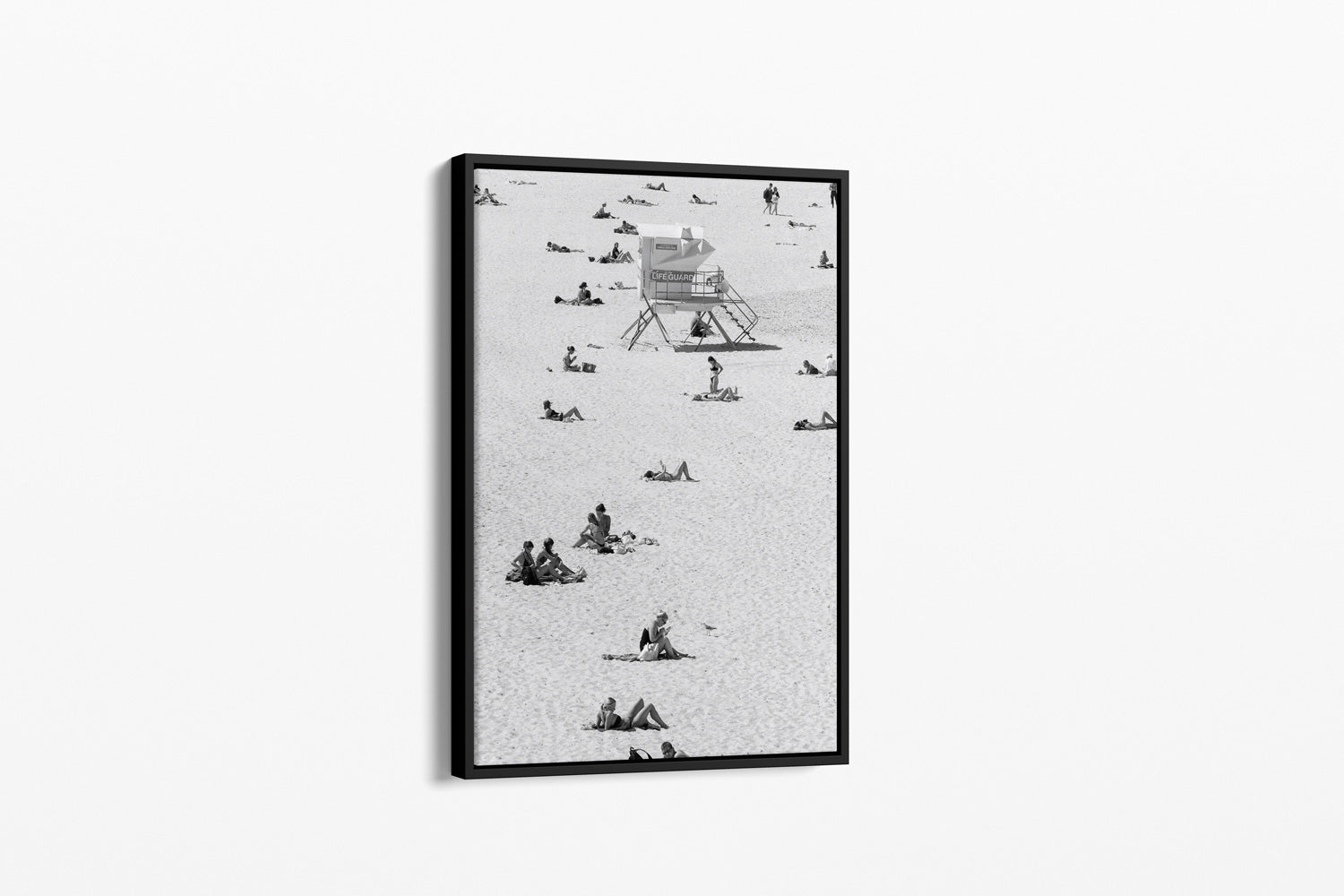 Bondi Beach Black and White Canvas Print