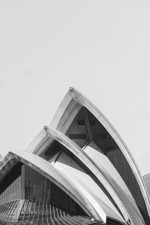 Sydney Opera House Front BW - Sydney, Australia