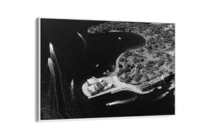 Opera House Aerial Landscape BW - Sydney, NSW Australia