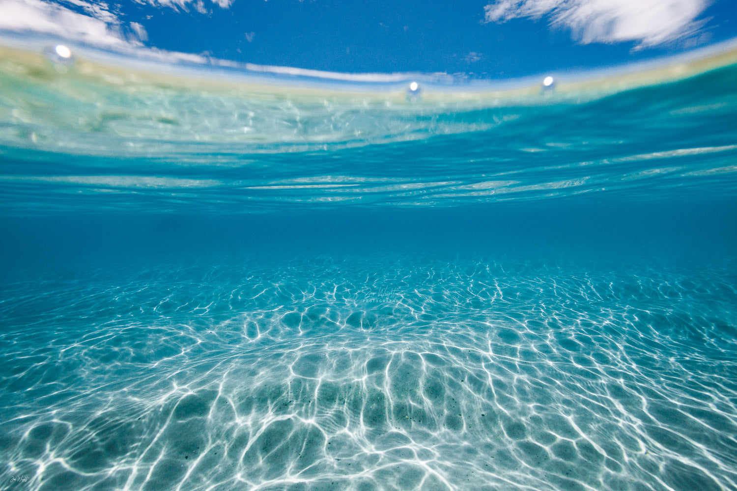 underwater photography sunrays