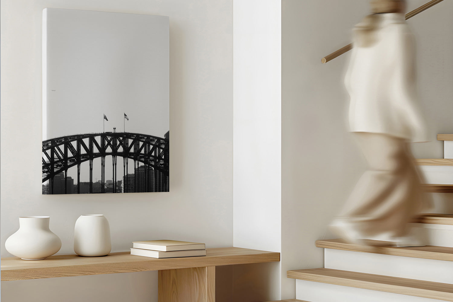 Harbour Bridge Graphic BW, Sydney - NSW Australia