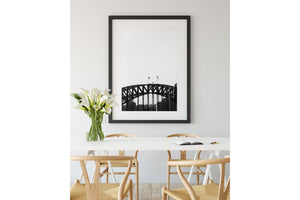 Harbour Bridge Graphic BW, Sydney - NSW Australia