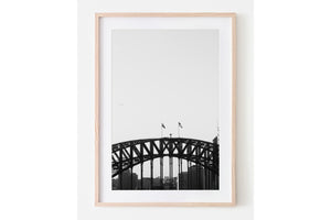 Harbour Bridge Graphic BW, Sydney - NSW Australia